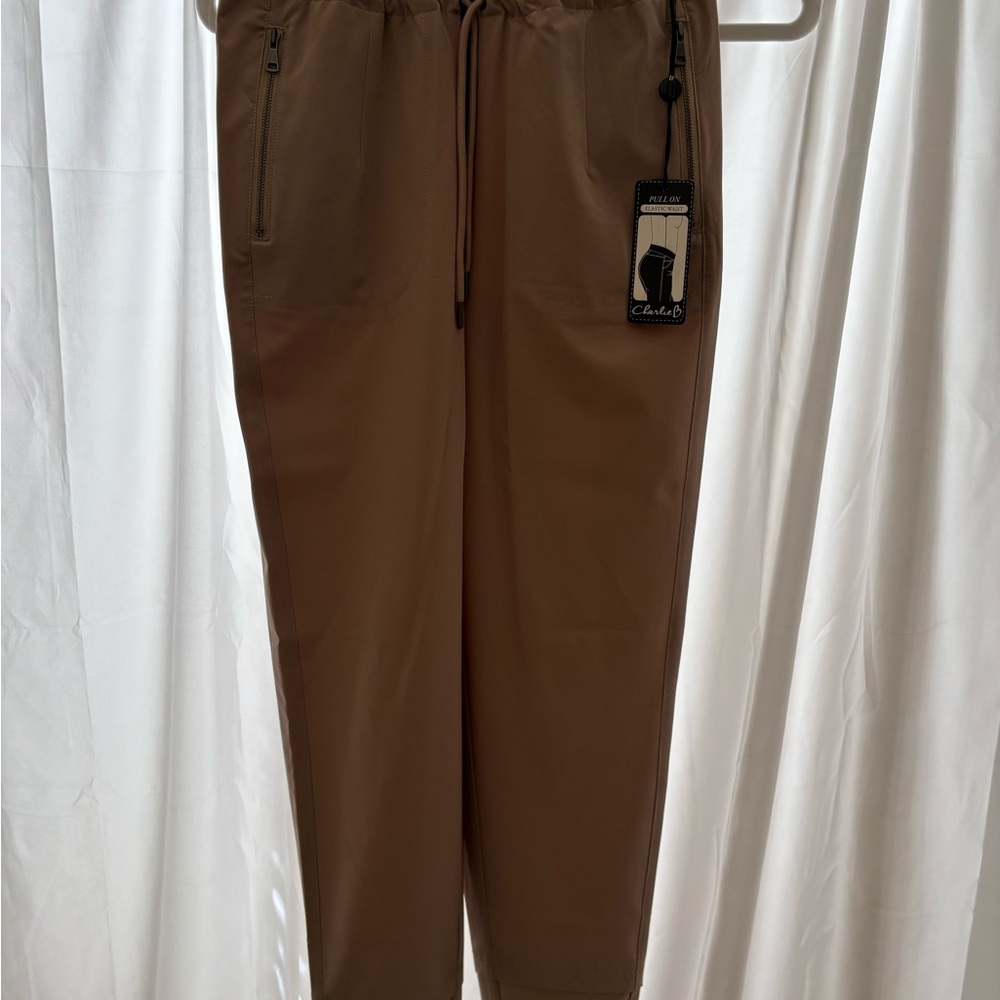 CHARLIE B Tan Joggers